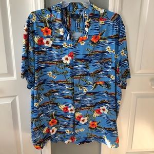 George Hawaiian print short sleeved shirt